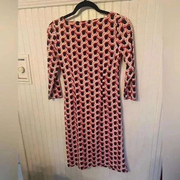 Talbots Side Tie Swirl Print sheath dress - Picture 6 of 9